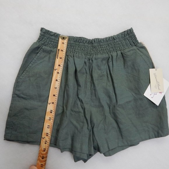 Universal Thread High Rise Elastic Waist Shorts Women's Relaxed Green Size M - Picture 5 of 10